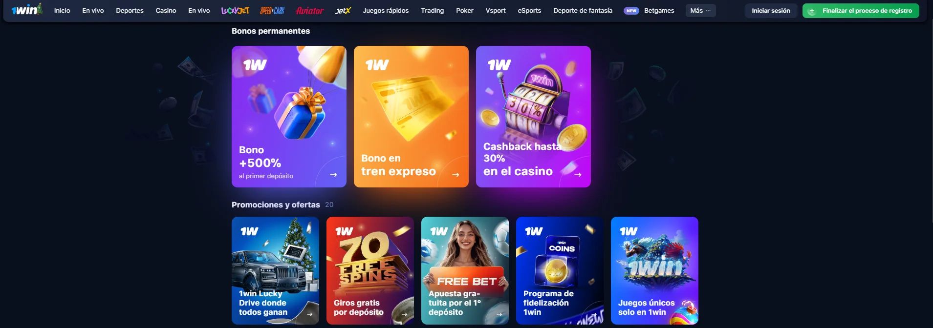 Juego Mines 1Win bonus